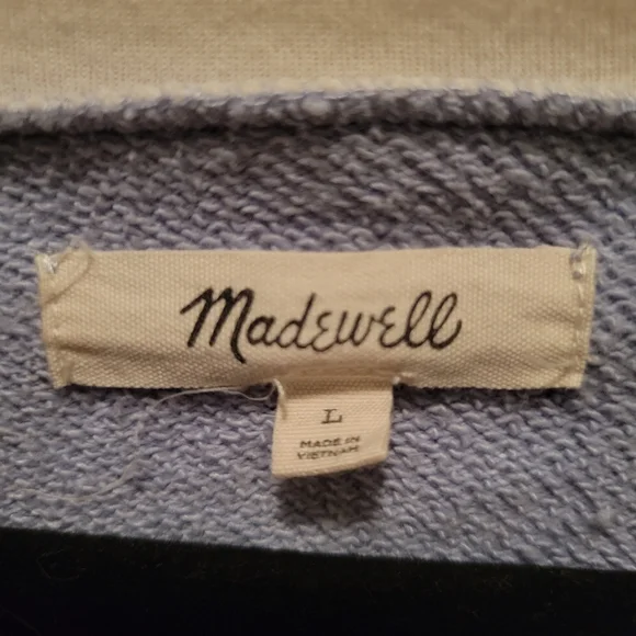 Madewell Crop Shirt Sz Large - Picture 2 of 2